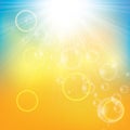 Sunny abstract sun ray background