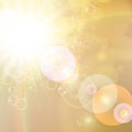 Sunny abstract sun ray background Royalty Free Stock Photo