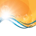 Sunny abstract sun ray background Royalty Free Stock Photo