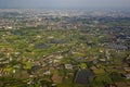 Sunny aerial view of the Taoyuan City, Dayuan District Royalty Free Stock Photo