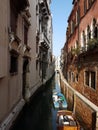 A sunny alley in Venice, Italy