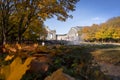 Sunny autumn day in Jubilee Park or Parc du Cinquantenaire, Brussels Royalty Free Stock Photo