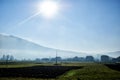 Sunny autumn landscape in mountains Royalty Free Stock Photo