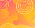 Sunny background with fluid and geometrical gradient elements