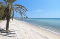 Sunny beach at Chalkidiki in Greece Royalty Free Stock Photo