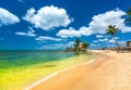 Sunny beach in the pearl island of Phu Quoc, Vietnam Royalty Free Stock Photo