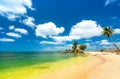 Sunny beach in the pearl island of Phu Quoc, Vietnam Royalty Free Stock Photo