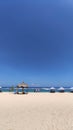 sunny beach view of Melasti beach, Bali Royalty Free Stock Photo