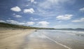 Sunny Blue Sky over Whitesands Beach in Wales