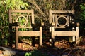 Sunny Chairs in Duke Garden