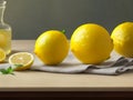 Sunny Citrus Feast: Celebrate the Beauty of Lemon on Table with Striking Picture