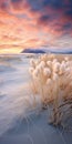 Ethereal Sunset In Iceland: A Whistlerian Landscape With Native American Art