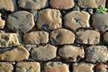 Sunny Cobbled Road Close Up Royalty Free Stock Photo