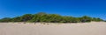 Sunny costa dorada panorama. Beautiful sea bay under clear blue sky. Spain Royalty Free Stock Photo