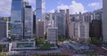 Sunny day Aerial Shot of CBD - Central in HK 3