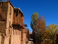 Autumn in red village of Abyaneh , Isfahan , Iran Royalty Free Stock Photo