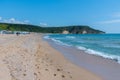 a sunny day at a beach in Karadere. Royalty Free Stock Photo