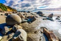 Sunny day on the beach Royalty Free Stock Photo