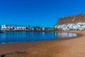sunny day on a beach at Puerto de Mogan at Gran Canaria, Canary islands, Spain Royalty Free Stock Photo
