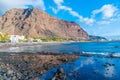 Sunny day at a beach at Valle Gran Rey at La Gomera, Canary Islands, Spain