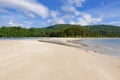 Sunny day at beautiful beach in Borneo Royalty Free Stock Photo