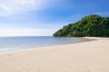 Sunny day at beautiful beach in Borneo Royalty Free Stock Photo