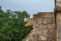 El Castillo (The Kukulkan Temple) of Chichen Itza, mayan pyramid in Yucatan, Mexico Royalty Free Stock Photo