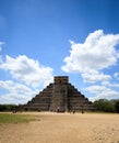 A sunny day at chichen itza in mexico