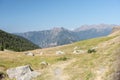 Sunny day in Els Cortals de Encamp on Andorra, Pyrennes Mountians Royalty Free Stock Photo