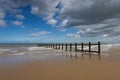 Sunny day on the Endless Beaches in Rhyl