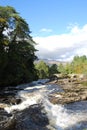Sunny Day At Falls Of Dochart Royalty Free Stock Photo