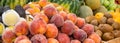 Sunny day. Fruit and vegetable market. Stand with fresh fruit, mostly figs, in a market Tirana, Albania Royalty Free Stock Photo