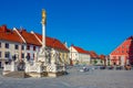 Sunny day at glavni trg square in Maribor, Slovenia