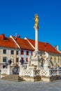 Sunny day at glavni trg square in Maribor, Slovenia