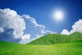 Sunny day, green hills