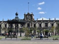 A sunny day in Guadalajara`s Plaza de Armas Royalty Free Stock Photo