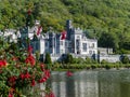 Sunny day at kylemore abbey in ireland Royalty Free Stock Photo