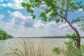 Sunny Day at a lake in Texas Royalty Free Stock Photo