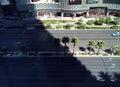 Sunny day in Las Vegas street. Strip