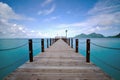 Sunny day at Long Jetty with turquoise water Royalty Free Stock Photo