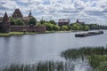 Sunny day in Malbork, the castle. Royalty Free Stock Photo