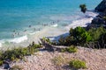 Sunny day on the Mexican caribbean coast