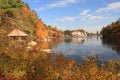 Sunny Day on Mohonk Lake Royalty Free Stock Photo