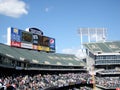 Sunny Day at Oakland-Alameda County Coliseum During a Baseball Game Royalty Free Stock Photo
