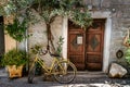 Old city streets, Skradin, Croatia, Europe. Royalty Free Stock Photo