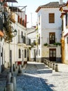 A sunny day in the old Spanish city Royalty Free Stock Photo
