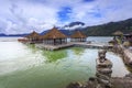 Sunny day over Floating Restaurant