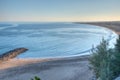 Sunny day at Playa del Ingles at Maspalomas at Gran Canaria, Canary Islands, Spain Royalty Free Stock Photo