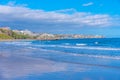 Sunny day at Playa del Ingles at Maspalomas at Gran Canaria, Canary Islands, Spain Royalty Free Stock Photo