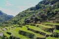 Sunny day on the rice terraces in Philippines Royalty Free Stock Photo